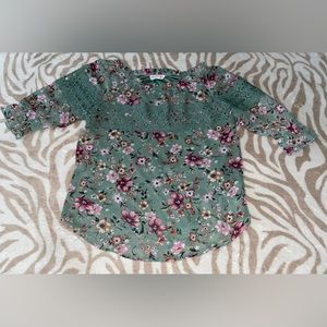 Girls Size L 14 Knit Works Blouse